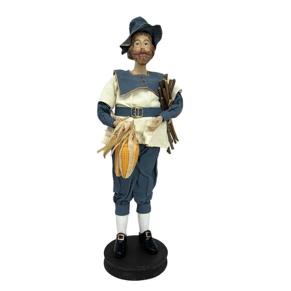Silvestri Vintage Papier-mâché Pilgrim Man - Picture 1 of 7